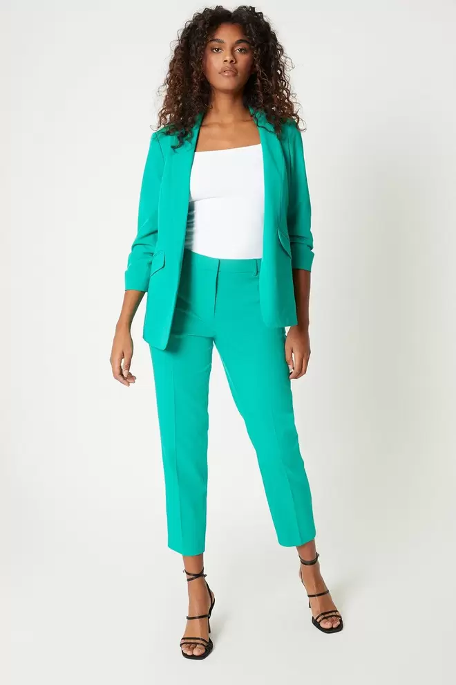 Ruched Sleeve Blazer offers at £22.5 in Dorothy Perkins