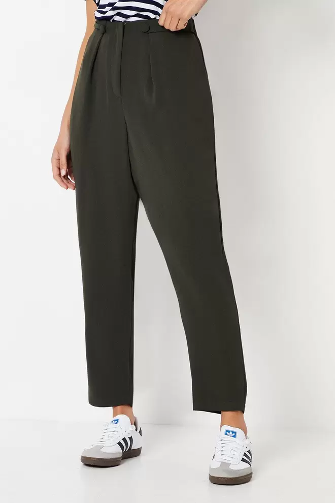 Petite Button Front Slim Leg Trouser offers at £19.25 in Dorothy Perkins