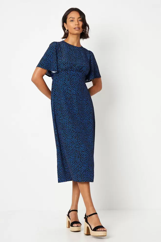 Cobalt Spot Margot Dress offers at £15.75 in Dorothy Perkins