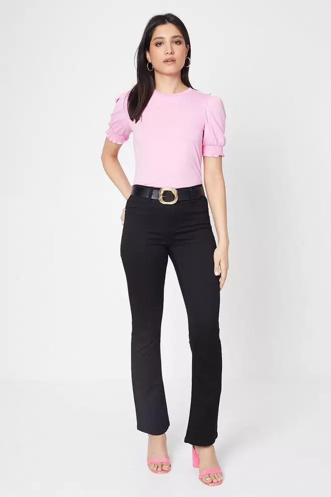 Flare Jean offers at £15.75 in Dorothy Perkins