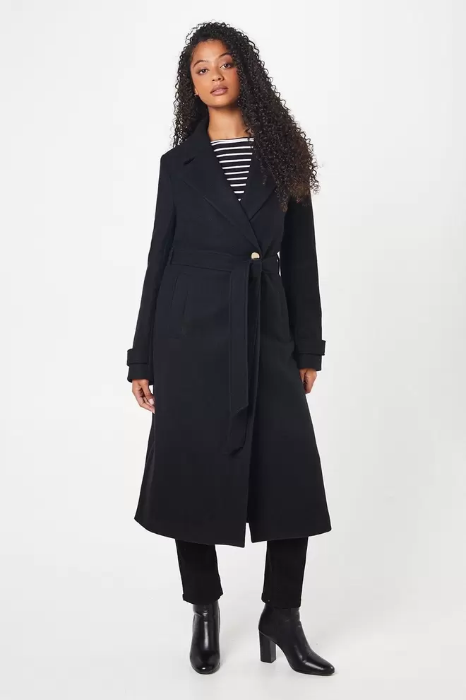 Tall Longline Wrap Coat offers at £56.7 in Dorothy Perkins