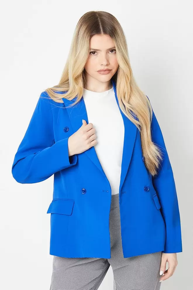 Edge To Edge Double Breasted Blazer offers at £19.25 in Dorothy Perkins