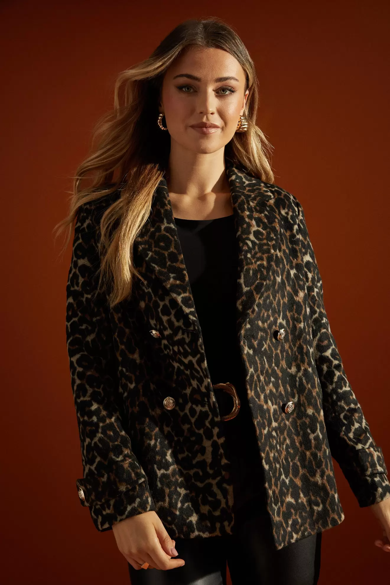 Animal Leopard Wool Peacoat offers at £32 in Dorothy Perkins