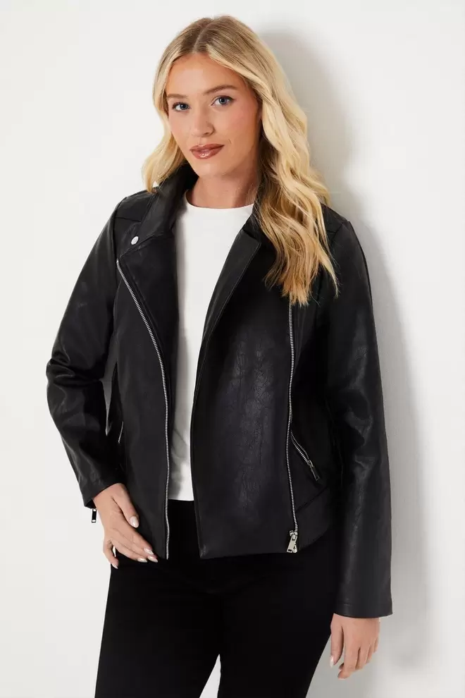 Faux Leather Biker offers at £17.7 in Dorothy Perkins