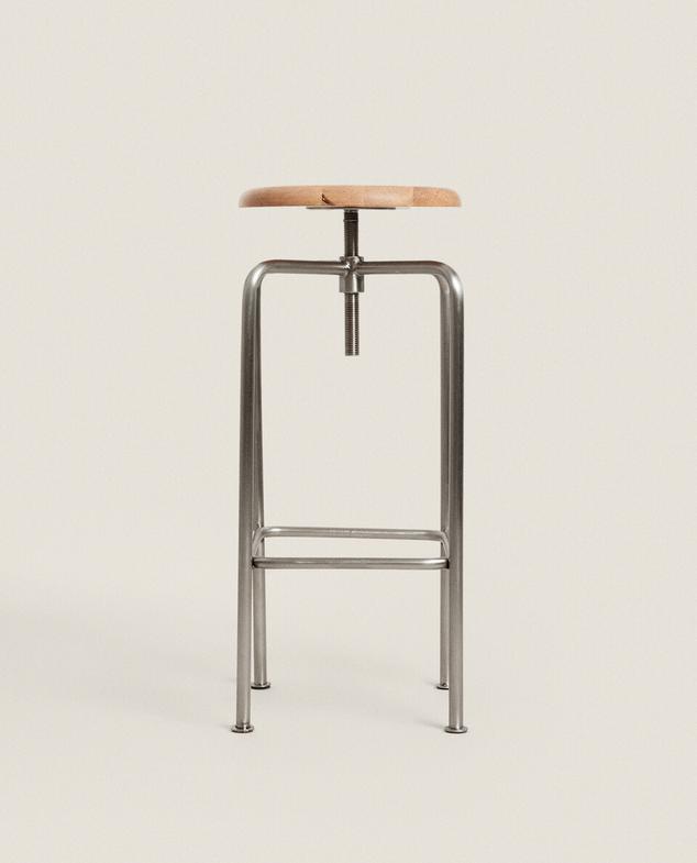 ADJUSTABLE OAK AND STEEL STOOL offers at £159.99 in ZARA Home