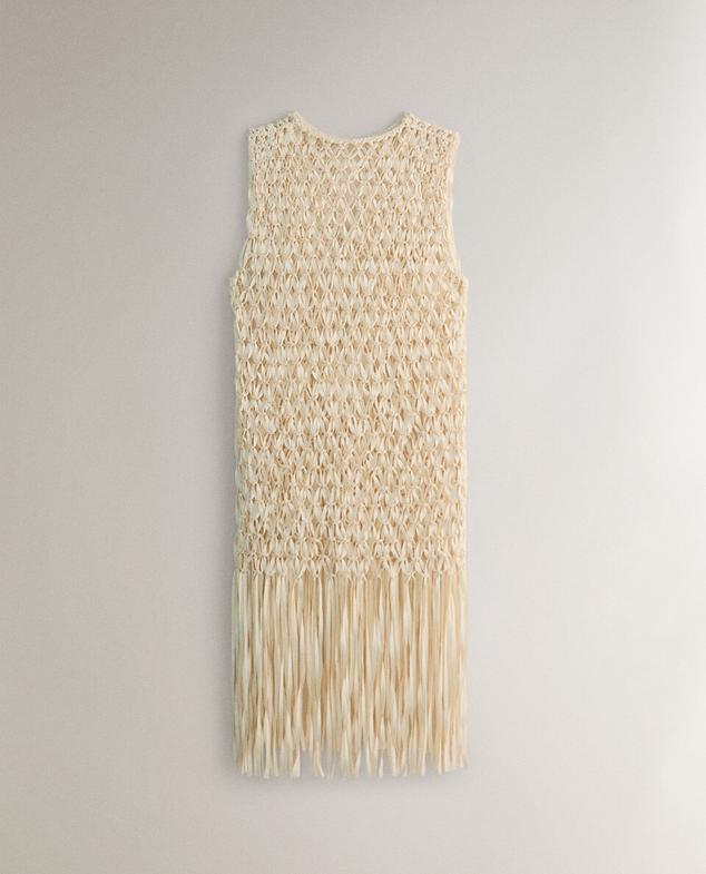 FRINGED COTTON BEACH DRESS offers at £129.99 in ZARA Home