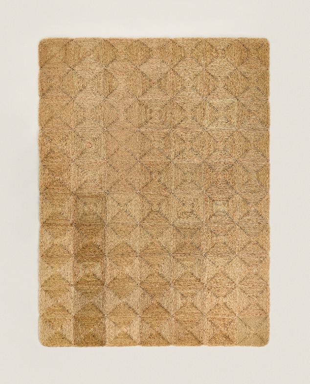 RECTANGULAR SPIRAL SEAGRASS RUG offers at £479.99 in ZARA Home