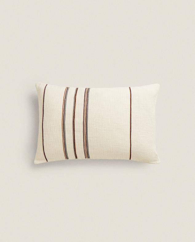 STRIPED CUSHION COVER offers at £39.99 in ZARA Home