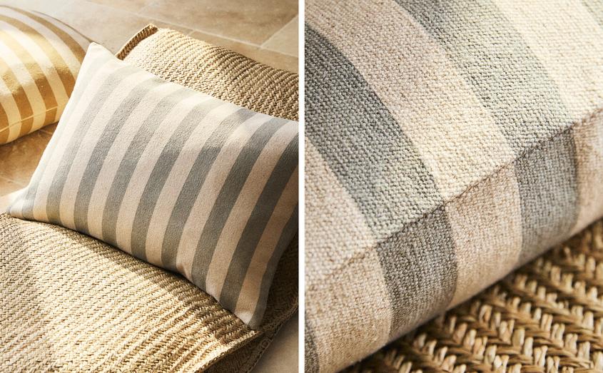 STRIPED CUSHION COVER offers at £39.99 in ZARA Home