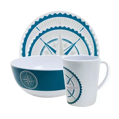 Streetwize 16 Piece Melamine Set Caravan Camping - Nautica offers at £14.99 in Euro Car Parts