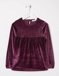 Darcey Velvet Smocked Top offers at £12 in Fat Face