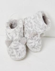 Sadie Snow Leopard Slipper Boot offers at £9 in Fat Face