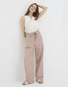 Iva Wide Leg Linen Trousers offers at £35 in Fat Face