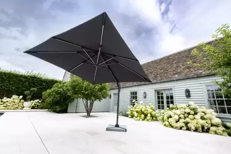 Truro Square 3m Cantilever Parasol - Grey offers at £649 in Frosts Garden Centres