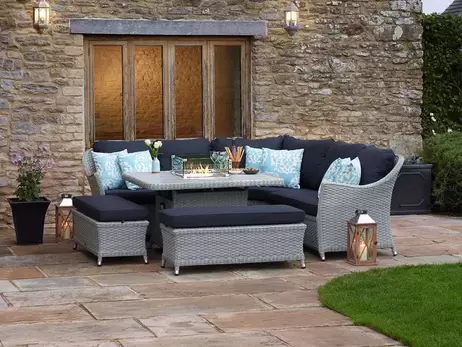 Chatsworth Casual Corner Firepit Set offers at £2499 in Frosts Garden Centres