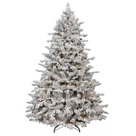 Balmoral Spruce Flocked - Pre-Lit - 7ft offers at £329 in Frosts Garden Centres