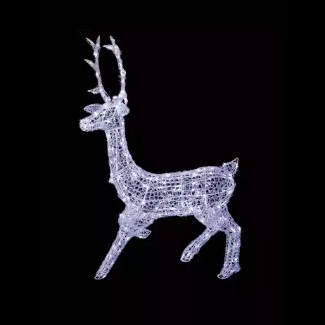 Soft Acrylic LED Reindeer - Cool White - 1.4m offers at £159.99 in Frosts Garden Centres