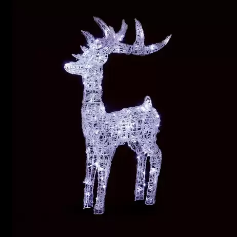 Soft Acrylic LED Reindeer - Cool White - 1.15m offers at £79.99 in Frosts Garden Centres