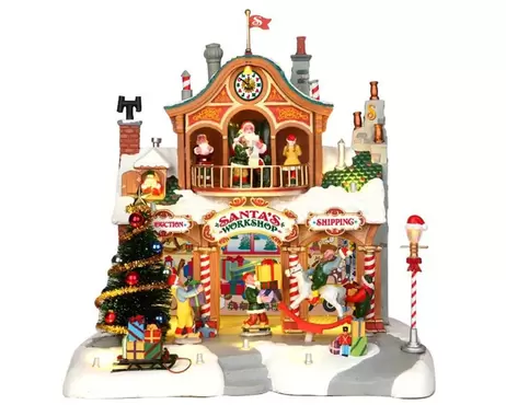 Lemax - Santa's Workshop + Adaptor offers at £103.49 in Frosts Garden Centres