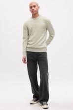 White CashSoft Crew Neck Cable Knit Long Sleeve Jumper offers at £20 in Gap