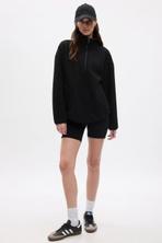 Black Sherpa Half Zip Pullover Sweatshirt offers at £22 in Gap