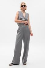 Wide Grey High Rise Wide-Leg Trousers offers at £25 in Gap