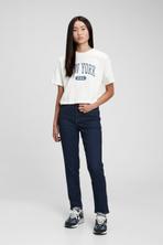 Skinny Dark Wash Blue Teen Sky High Rise Skinny Ankle Jeans offers at £14 in Gap