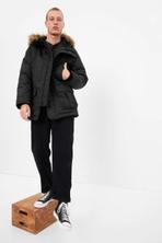 Black Heavyweight Parker Coat offers at £28 in Gap