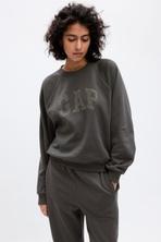 Grey Vintage Soft Arch Logo Crew Sweatshirt offers at £22 in Gap