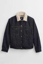 Dark Bluek Sherpa Icon Denim Jacket offers at £22 in Gap