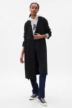Black Wool Wrap Coat offers at £62 in Gap