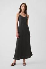 Black Slip Midi Dress offers at £16 in Gap