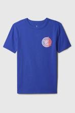 Blue Logo Graphic Short Sleeve Crew Neck T-Shirt (4-13yrs) offers at £5 in Gap