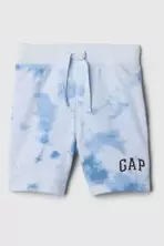 Blue Tie-Dye Logo Pull On Baby Shorts (Newborn-5yrs) offers at £4 in Gap