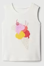 White/Red Summer Sleeveless Vest Top (Newborn-5yrs) offers at £4 in Gap