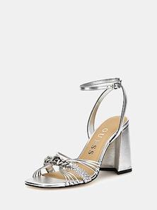 Keelan foiled sandals offers at £135 in Guess