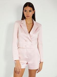 Double breasted cropped blazer offers at £110 in Guess