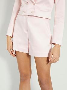 High rise satin shorts offers at £75 in Guess