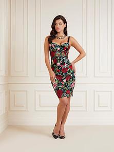 Marciano floral print mini dress offers at £285 in Guess