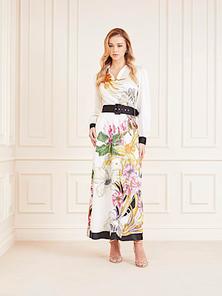 Marciano floral print long dress offers at £300 in Guess