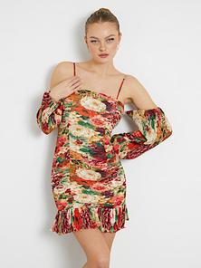 Floral print mini dress offers at £140 in Guess