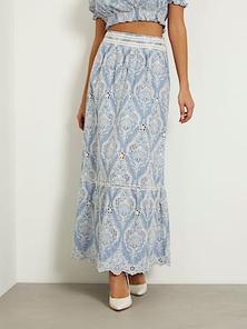 Embroidered long skirt offers at £130 in Guess