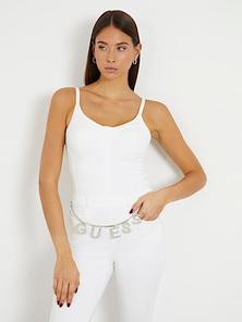 Skinny denim jumpsuit offers at £115.5 in Guess