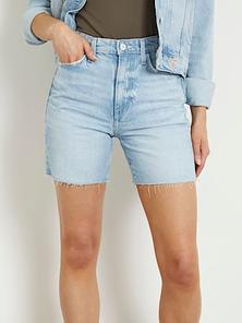 High rise denim shorts offers at £49 in Guess