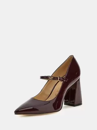 Barrial patent court shoe offers at £140 in Guess