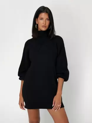 Relaxed fit sweater mini dress offers at £105 in Guess