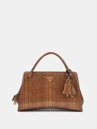 Georgina python-print handbag offers at £135 in Guess