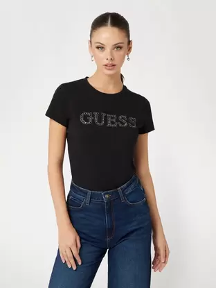 Rhinestones logo t-shirt offers at £25 in Guess