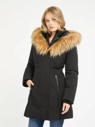 Faux fur hood jacket offers at £102.5 in Guess