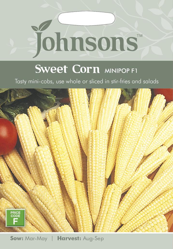 Johnsons Sweet Corn Minipop F1 Seeds offers at £3.29 in Hillier Garden Centres